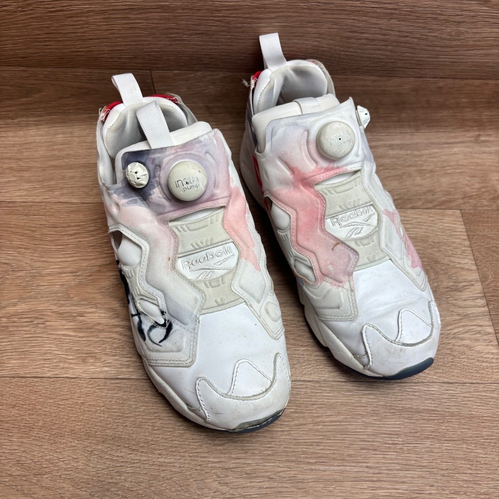 Reebok Instapump Fury Celebrate White Pink Red V69142 Womens 8 Sneakers